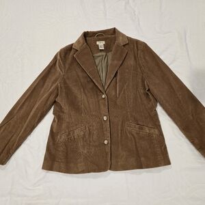 L.L. Bean Tan Corduroy Blazer